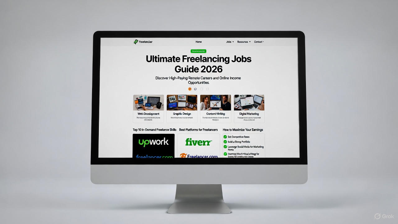Ultimate Freelancing Jobs Guide 2026: High-Paying Remote Careers and Online Income Opportunities