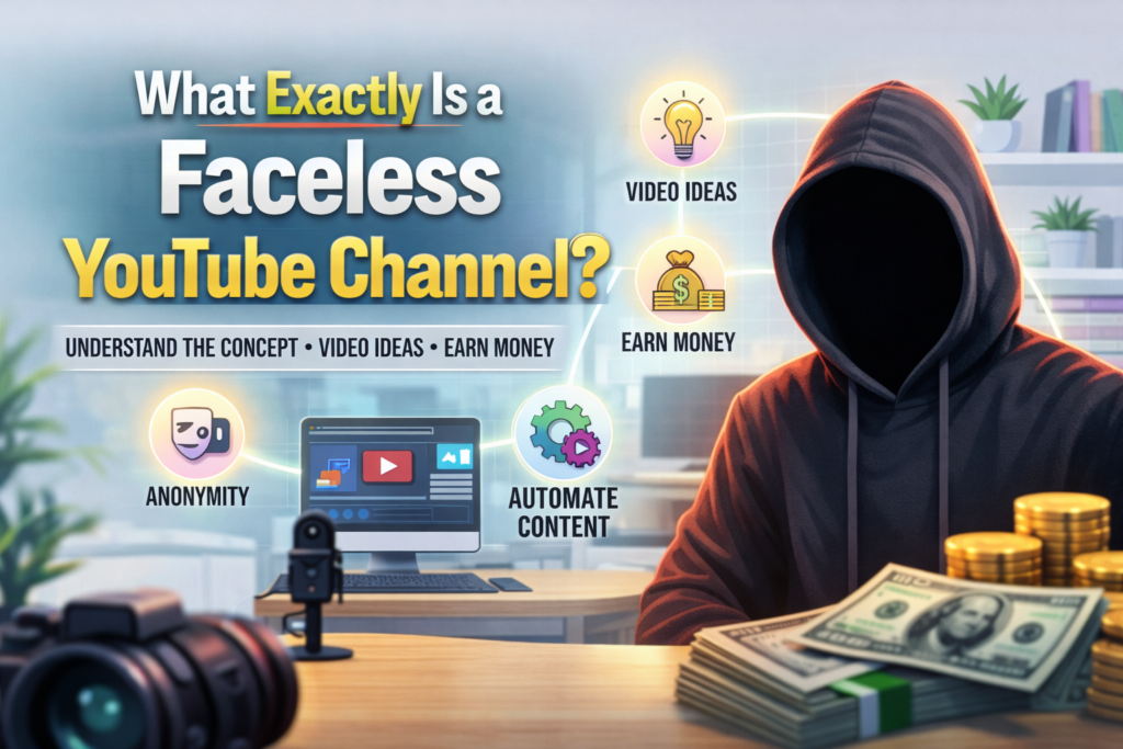 Faceless YouTube channel explained visually